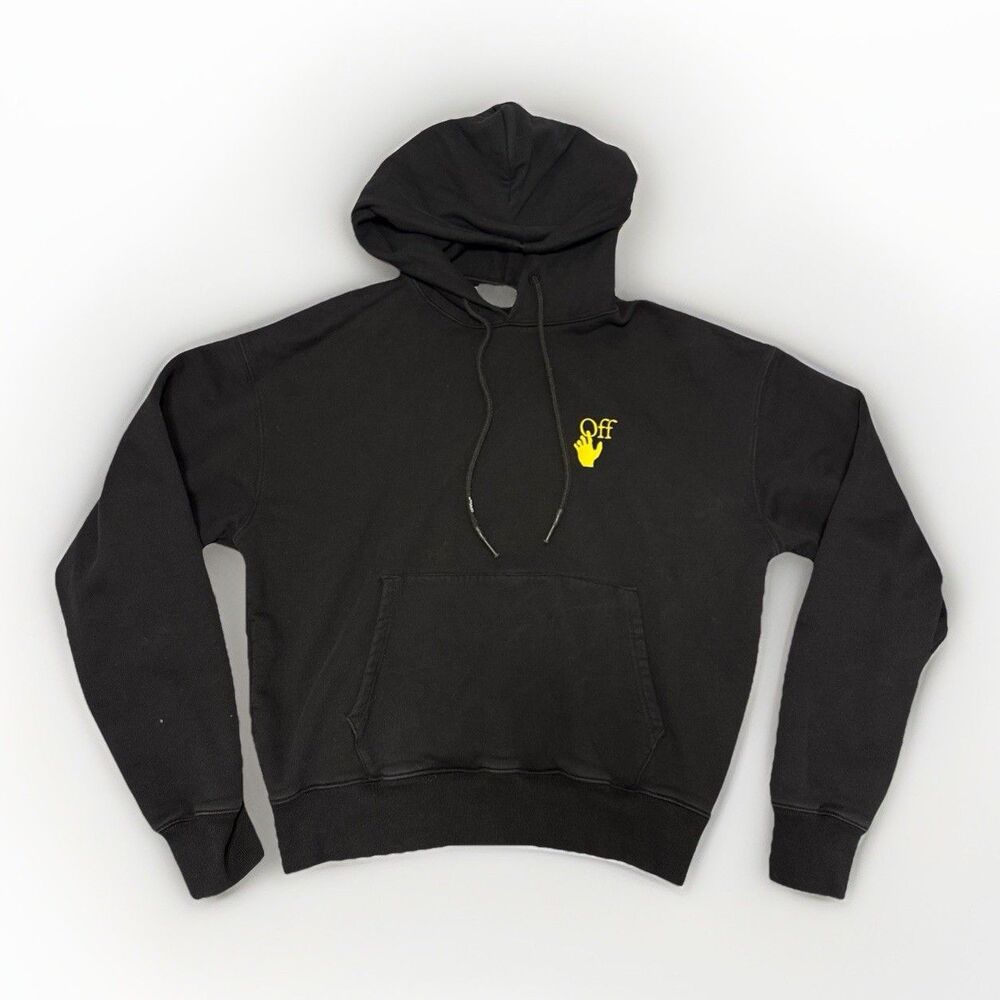 Off-White Black Worldwide Over Hoodie c/o Virgil Abloh Main Label Medium 2013